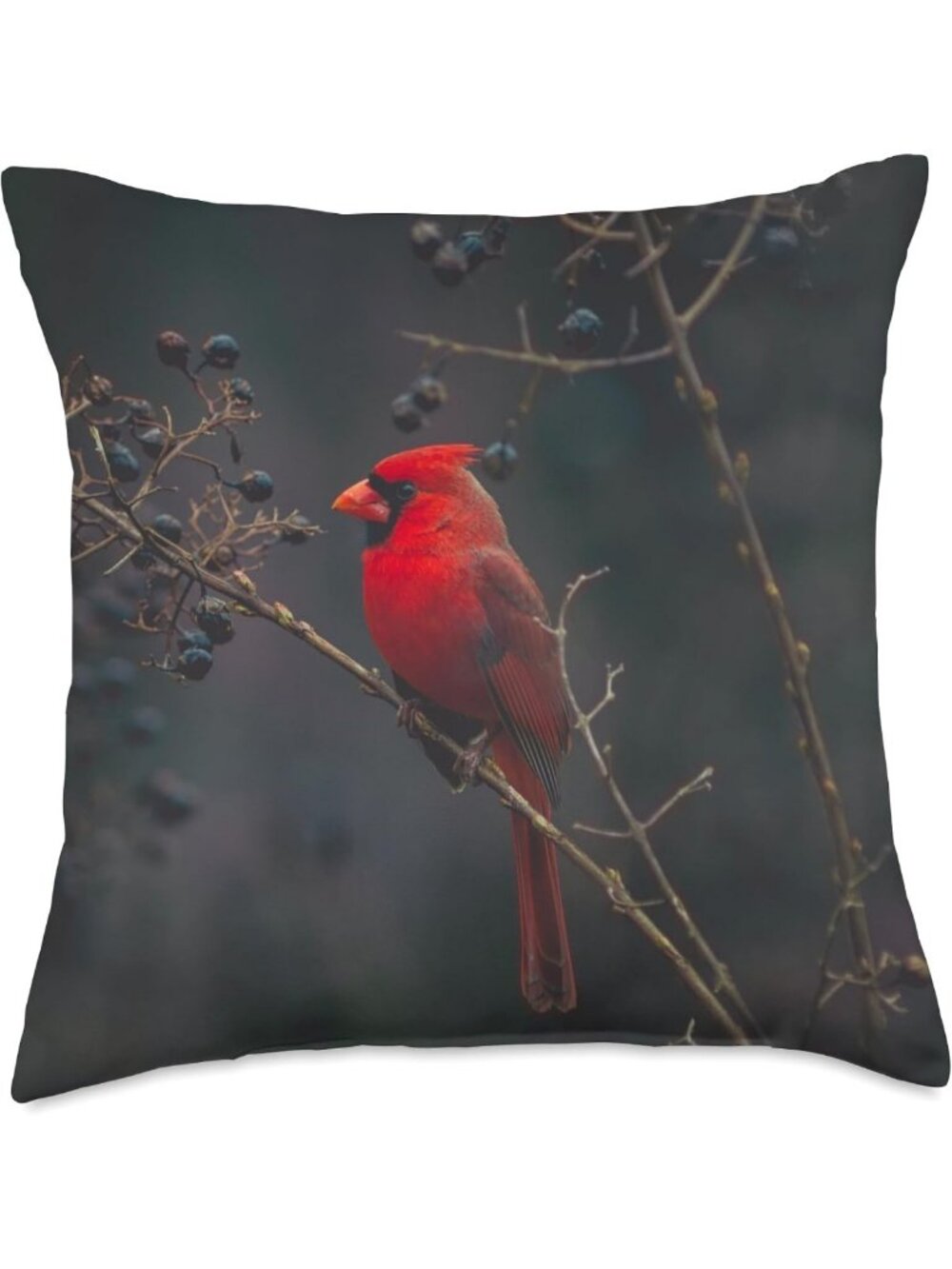 Cozy Cardinal Bird Decorative Throw Pillow - Perfect for Home Décor Accent